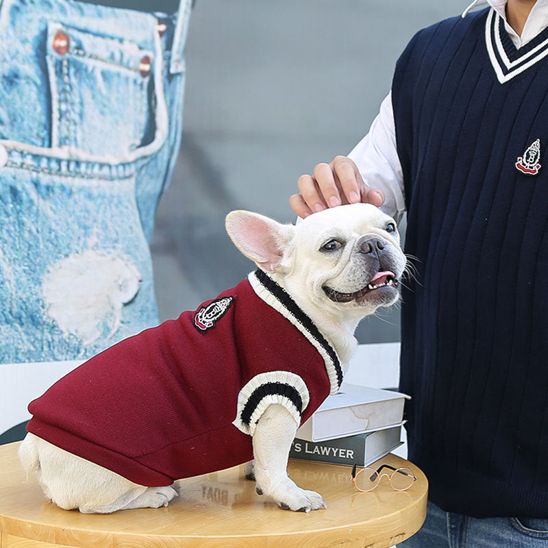 College Style Warm Dog Clothes - Don't Know What To Gift