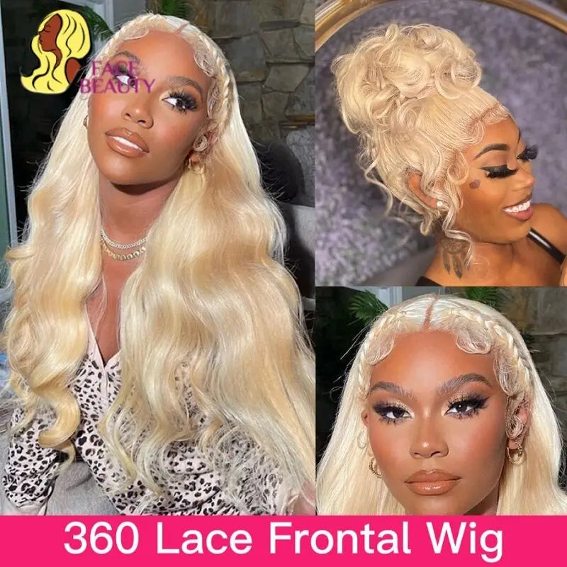 360 Lace Frontal Wig 613 Blonde 13x4 13x6 Body Wave Lace Front Wig Preplucked Brazilian Lace Front Human Hair Wigs 30 32 Inch - Don't Know What To Gift