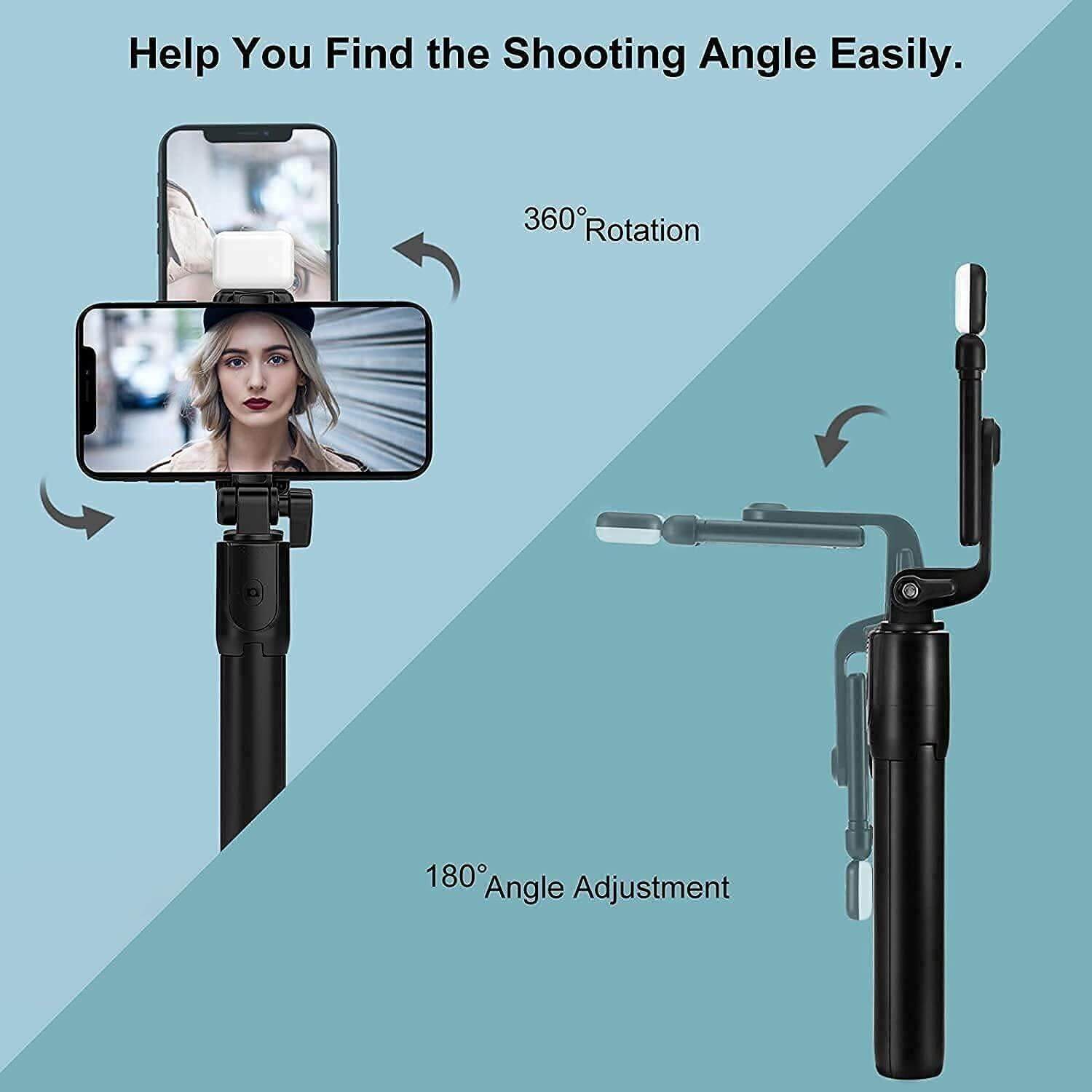 3 in 1 Wireless Selfie Stick Tripod with Flash Light - Don't Know What To Gift