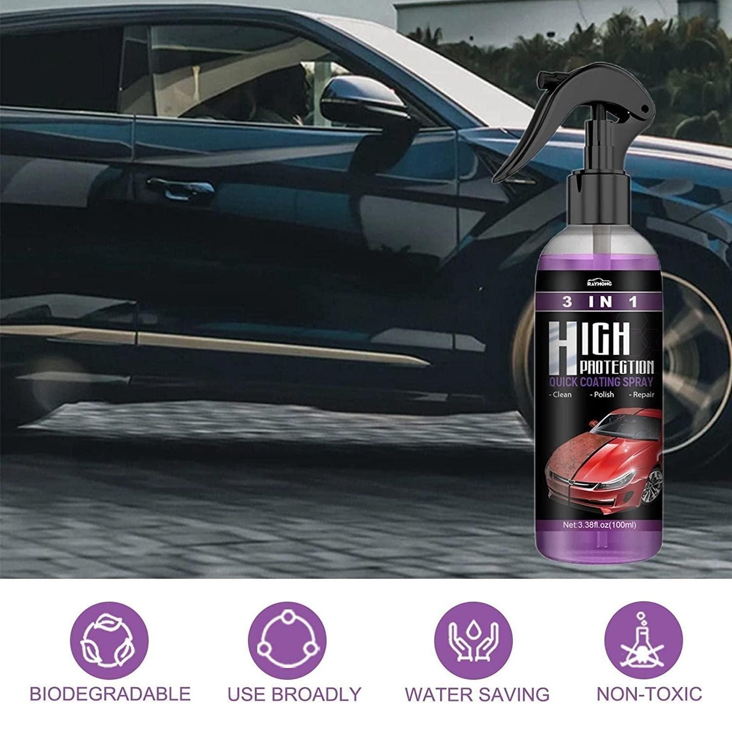 3 in 1 Car Shine/Scratch Spray - Don't Know What To Gift