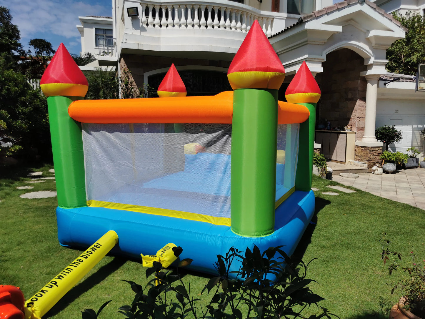 Yard Inflatable Bounce House With Slide 12*9*8ft Bounce House For Kids 5-12 Bouncer With Blower For Outdoor Backyard/Indoor