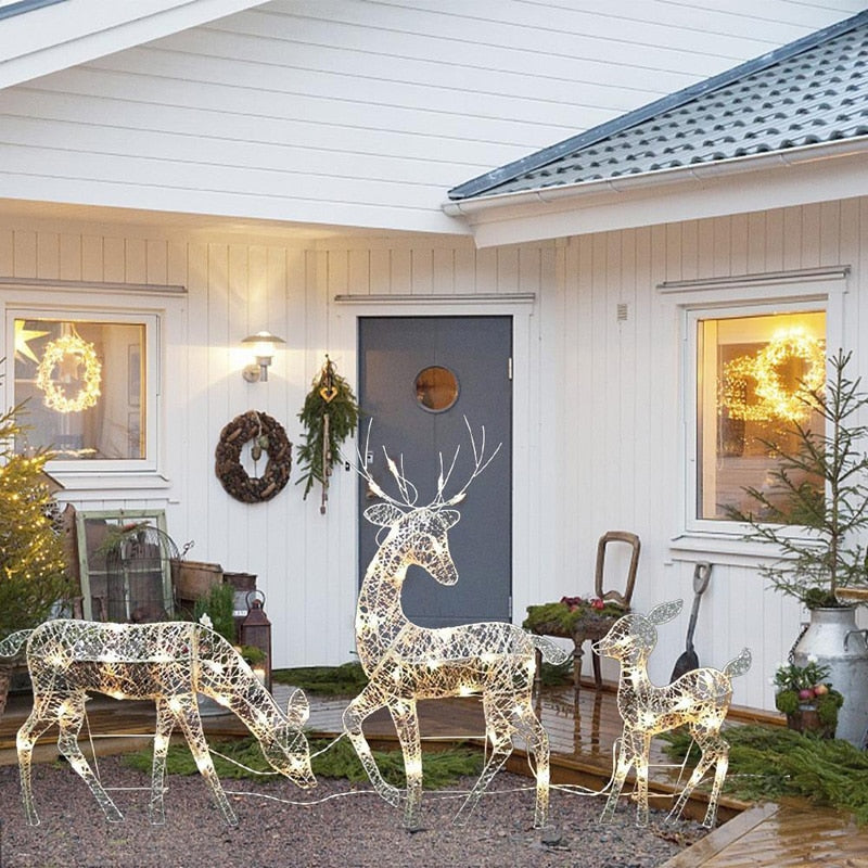 Christmas Iron Deer LED Light - Don't Know What To Gift