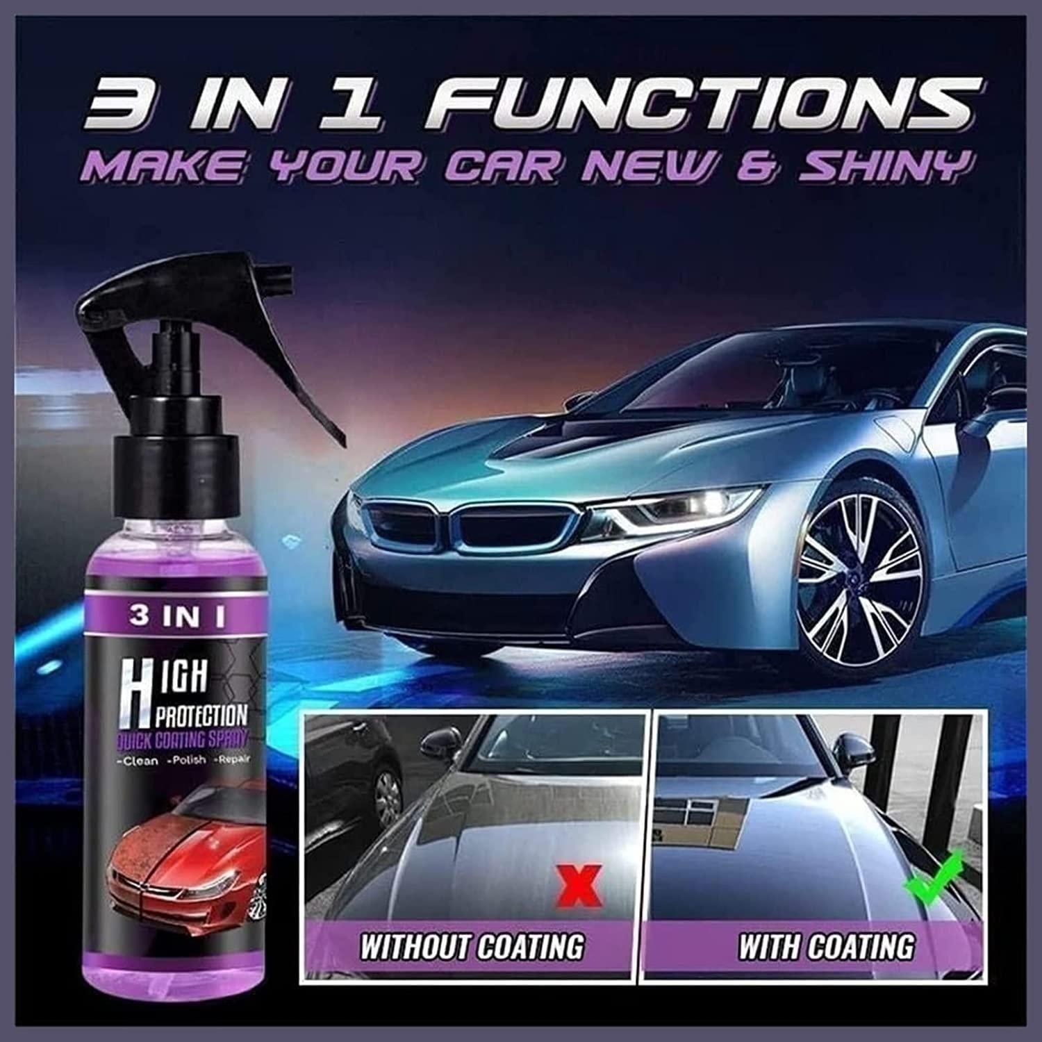 3 in 1 Car Shine/Scratch Spray - Don't Know What To Gift