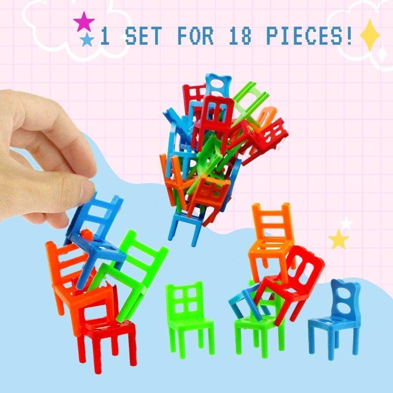 Chairs Stacking Puzzle Game (Set of 18) - Don't Know What To Gift