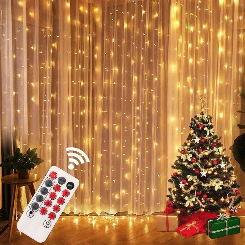 Christmas Curtain Lights - Don't Know What To Gift