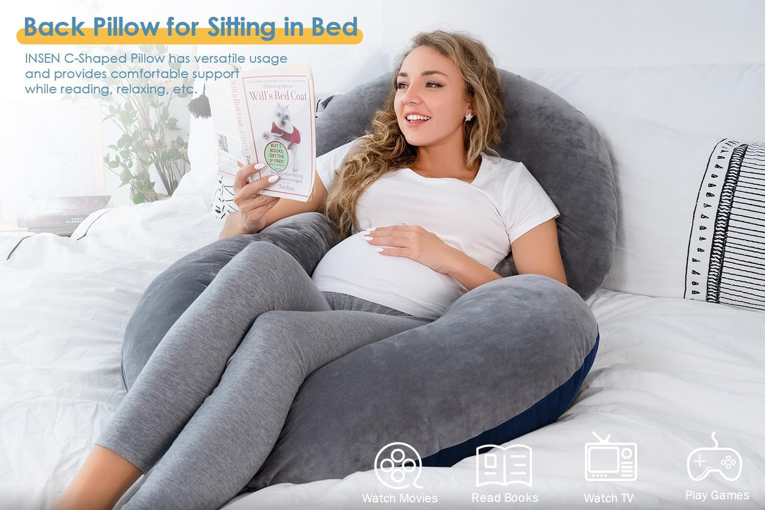 C-Shaped Body Pregnancy Pillow - Don't Know What To Gift