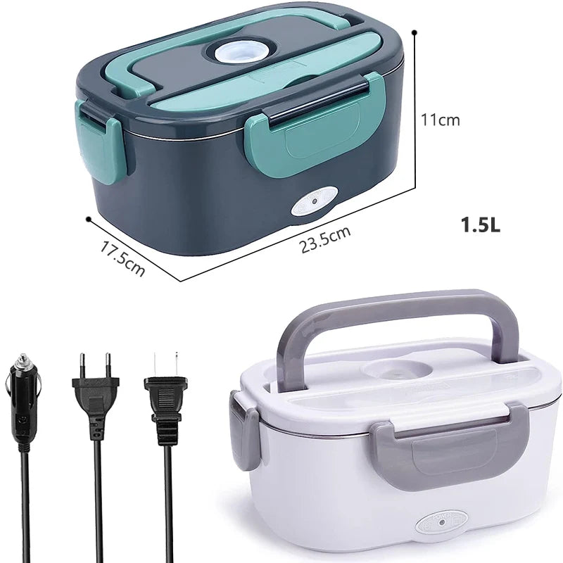 Use 12V Food Heating Car Heated Box Stainless Container Leakproof Lunch Steel 110V Home Portable Electric Warmer Dual 24V 220V