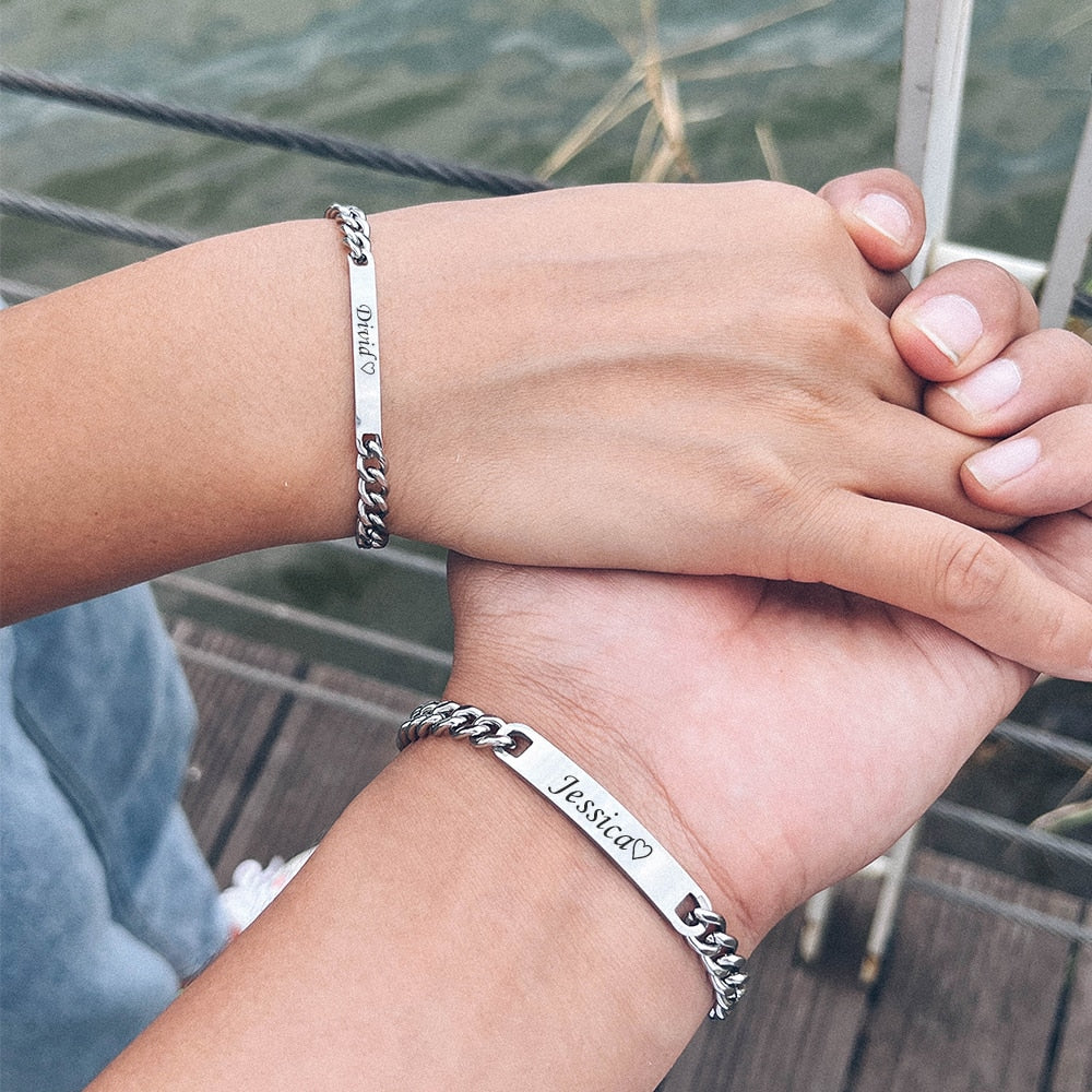 2pcs Set Custom Couple Bracelet - Don't Know What To Gift