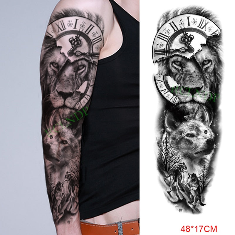 Full Arm Men's Tattoo - Don't Know What To Gift