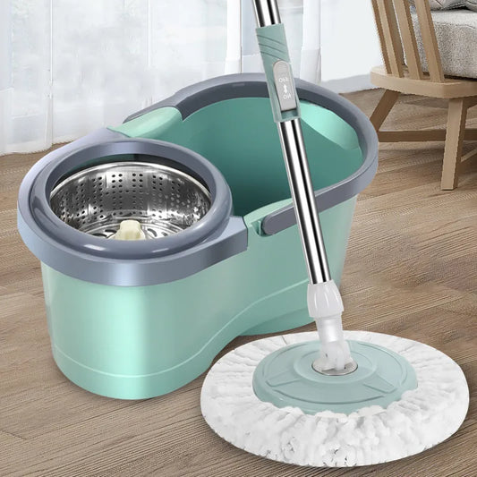 Automatic Spin Mop Hand Free Household Wooden Floor Cleaning Microfiber Pads Floor Mop with Bucket Magic Mop - Don't Know What To Gift