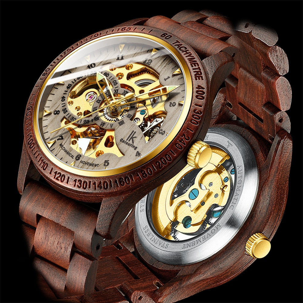 Classic Wooden Men's Mechanical Watch - Don't Know What To Gift