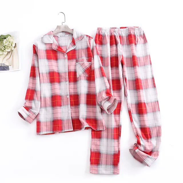 Cotton Flannel Women's Pajamas Sets - Don't Know What To Gift