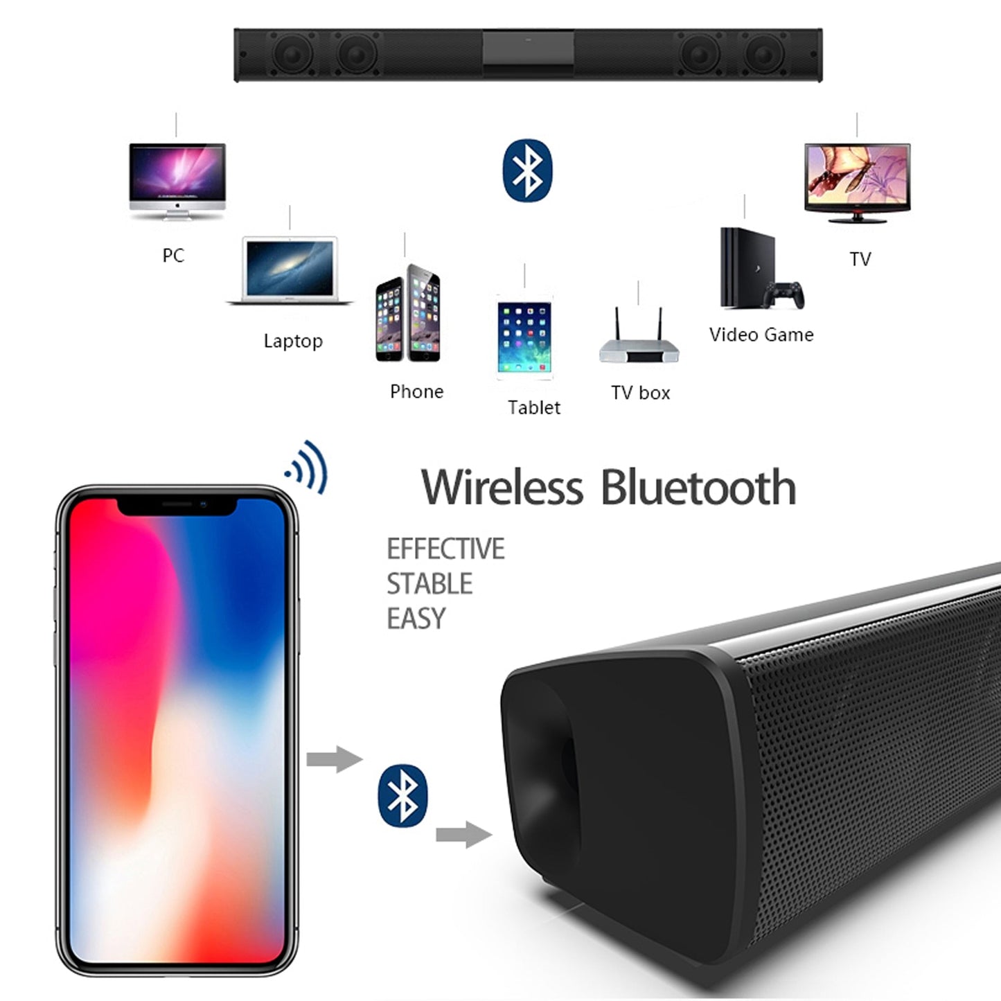 Home Theater Wireless Sound Bar - Don't Know What To Gift