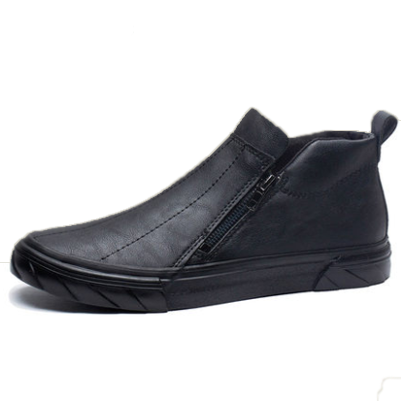 Men Vulcanized Leather Loafer Shoes - Don't Know What To Gift