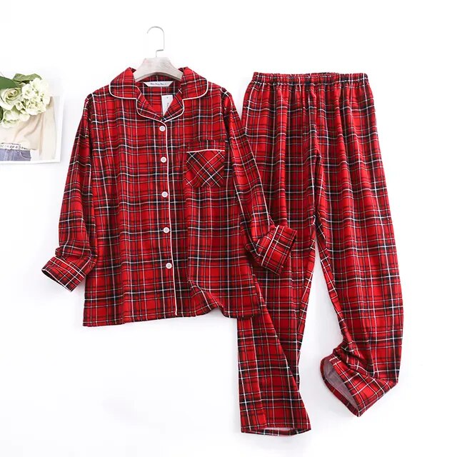 Cotton Flannel Women's Pajamas Sets - Don't Know What To Gift