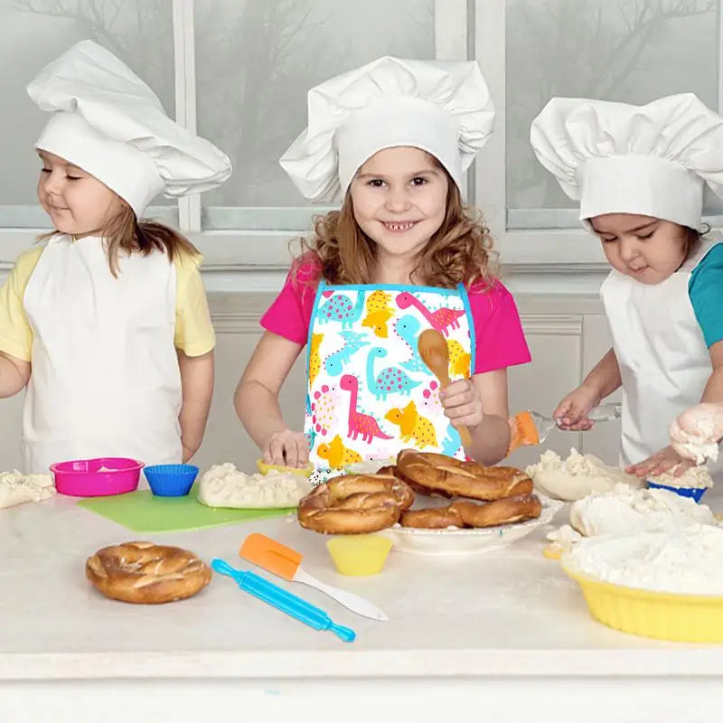 Kids Baking Set Chef Dress Up Kitchen Role Play Toys With Chef Aprons Hat Chef Cooking And Baking Pretend Play Set For Toddler - Don't Know What To Gift