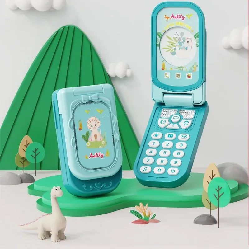 Children's Telephone Toys, Mobile Phones, Simulations, Flip Covers, Music, Early Childhood Education for Boys and Girls - Don't Know What To Gift