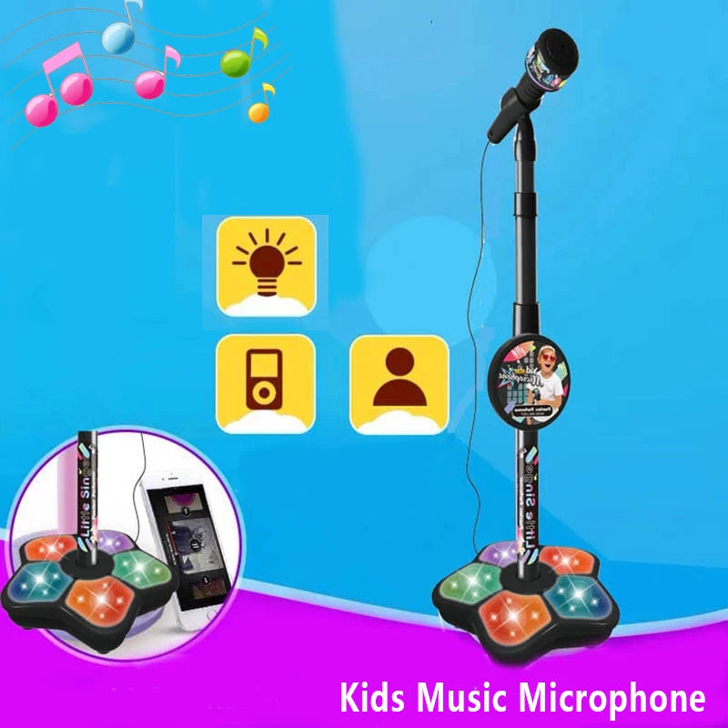 Kids Microphone with Stand Karaoke Song Machine Music Instrument Toys Brain-Training Educational Toys Birthday Gift for Girl Boy - Don't Know What To Gift