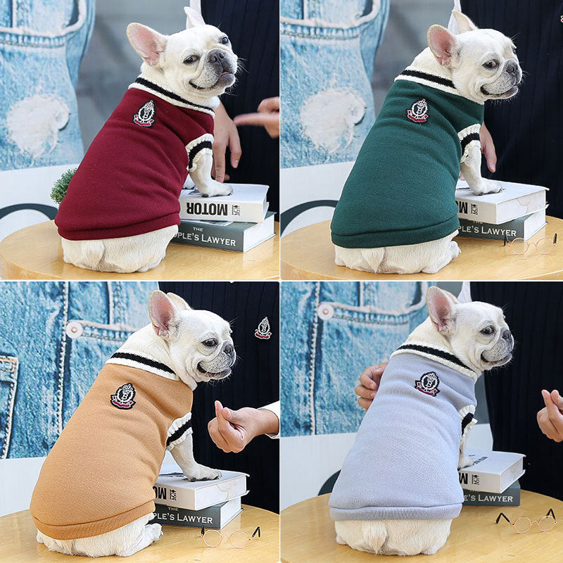 College Style Warm Dog Clothes - Don't Know What To Gift