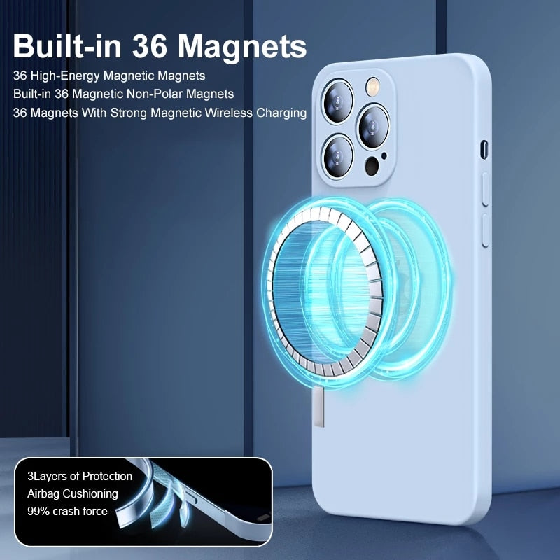 Magnetic Liquid Silicone Case For iPhones - Don't Know What To Gift