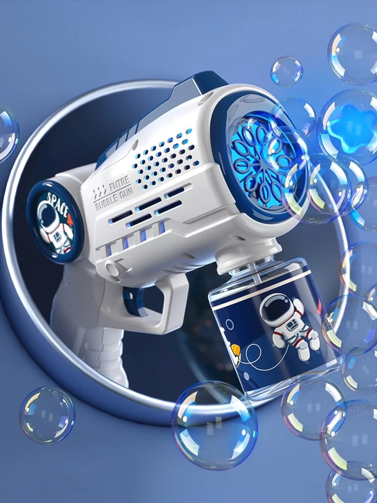 Astronaut Electric Automatic Light Bubble Machine Bubbles Gun Summer Beach Bath Outdoor Game Fantasy Toys for Children Kids Gift - Don't Know What To Gift