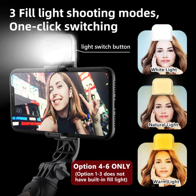 3 in 1 Wireless Selfie Stick Tripod with Flash Light - Don't Know What To Gift