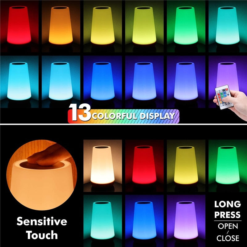 13 Color Changing Night Light Lamp Portable - Don't Know What To Gift