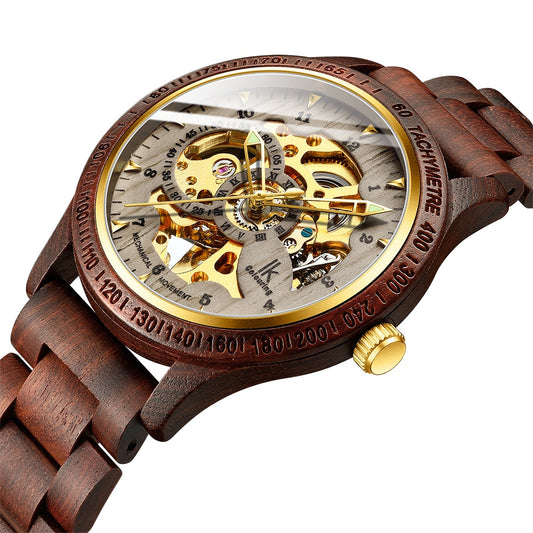 Classic Wooden Men's Mechanical Watch - Don't Know What To Gift