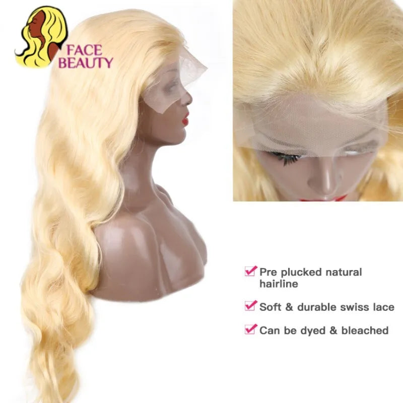 360 Lace Frontal Wig 613 Blonde 13x4 13x6 Body Wave Lace Front Wig Preplucked Brazilian Lace Front Human Hair Wigs 30 32 Inch - Don't Know What To Gift