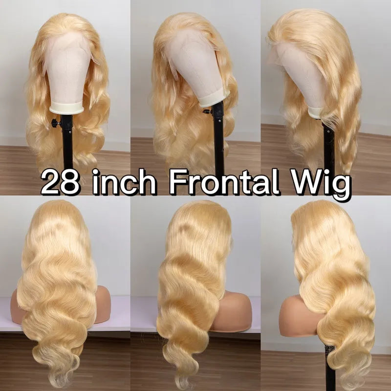 360 Lace Frontal Wig 613 Blonde 13x4 13x6 Body Wave Lace Front Wig Preplucked Brazilian Lace Front Human Hair Wigs 30 32 Inch - Don't Know What To Gift