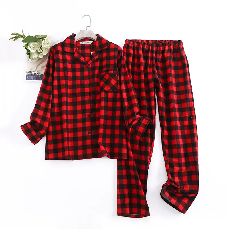 Cotton Flannel Women's Pajamas Sets - Don't Know What To Gift