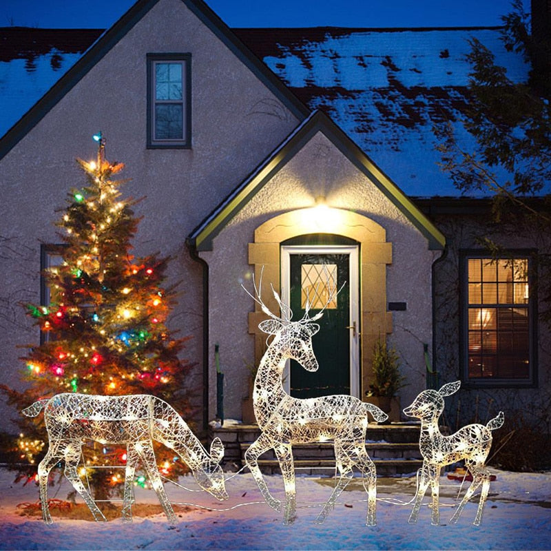 Christmas Iron Deer LED Light - Don't Know What To Gift