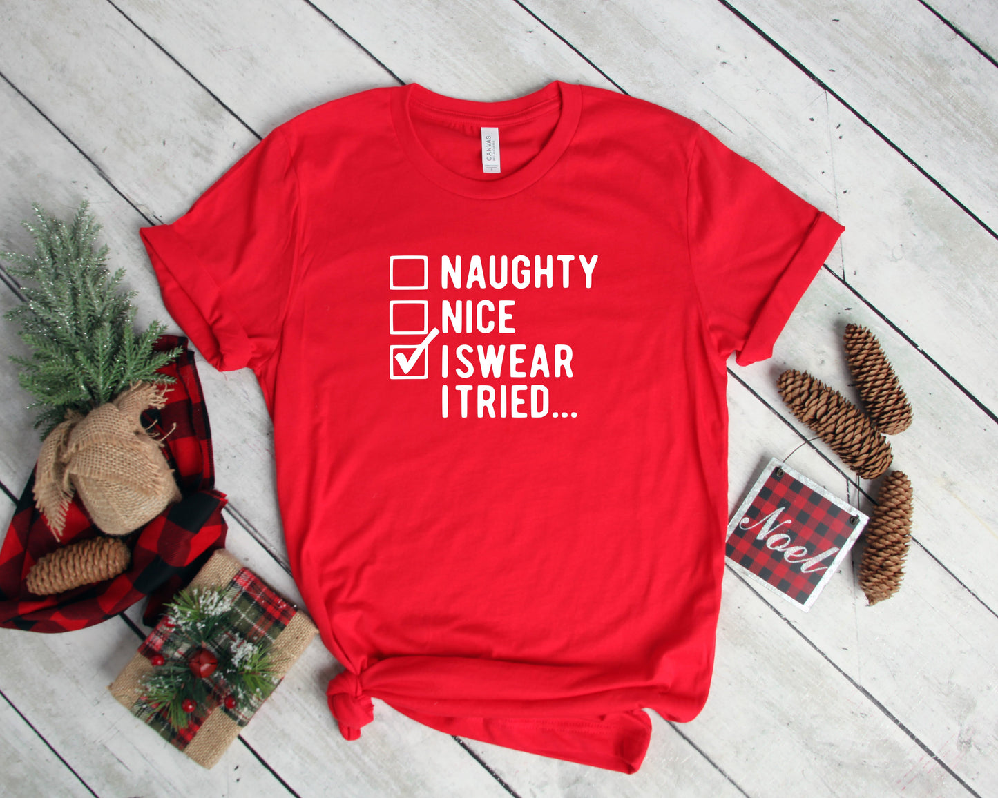 I Swear I Tried Shirt, Funny Christmas Shirts, Christmas Shirt - Don't Know What To Gift