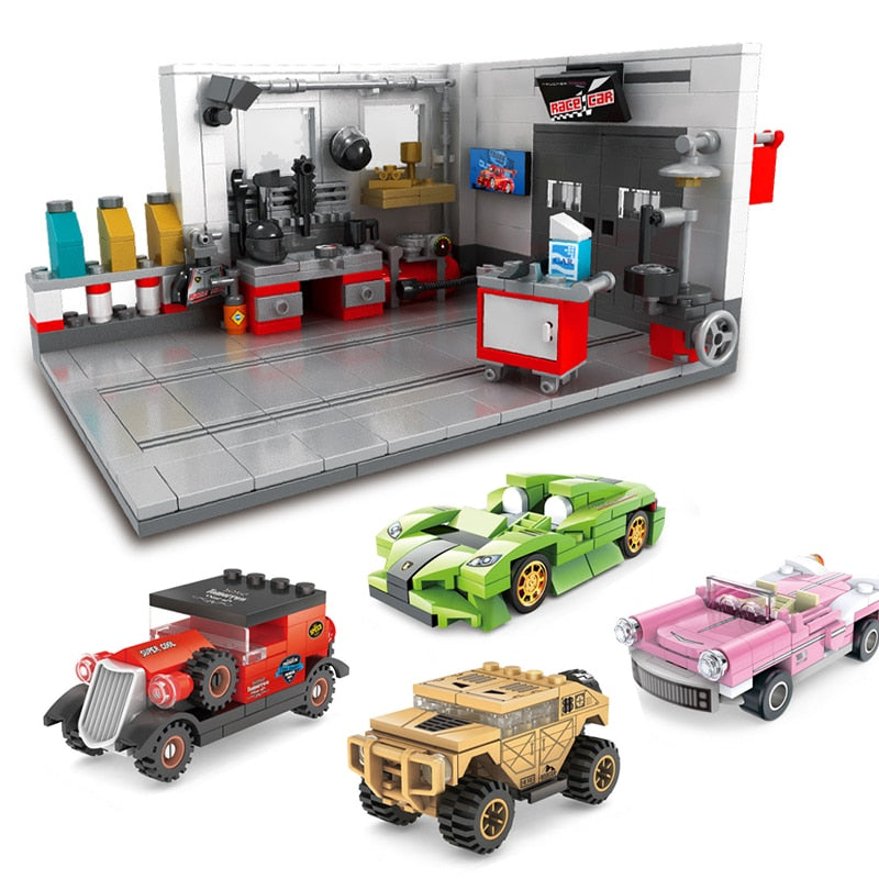 Building Block Garage Car Toys - Don't Know What To Gift