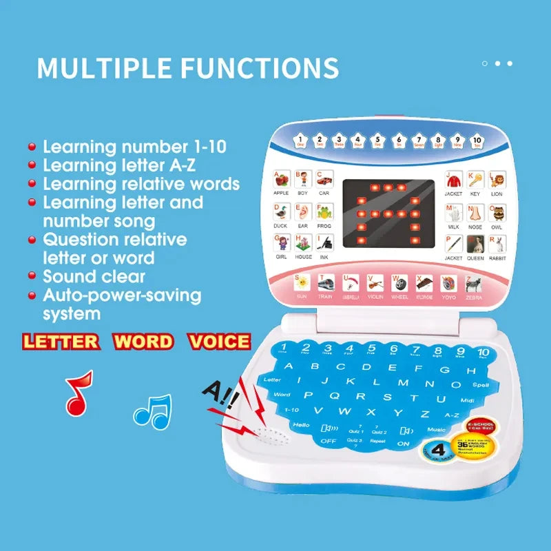 Kids Learning Laptop Computer Toys Electronic Preschool Language Education Toys Gift Toddler Kid Developing Cognitive Skills - Don't Know What To Gift