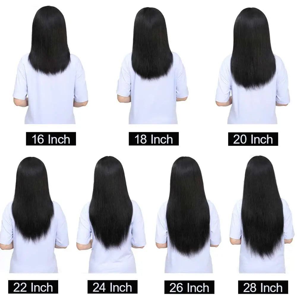 100% Human Hair Wigs Straight Hair With Bang Fringe For Women Brazilian Bob Wig Glueless Full Machine Made With Bangs 30 Inch - Don't Know What To Gift