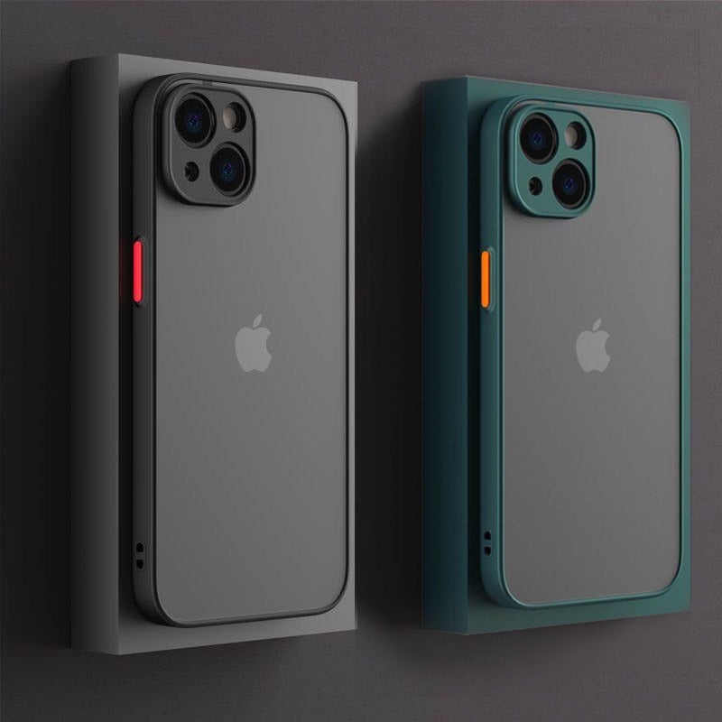 Shockproof Armor Matte Case For iPhones