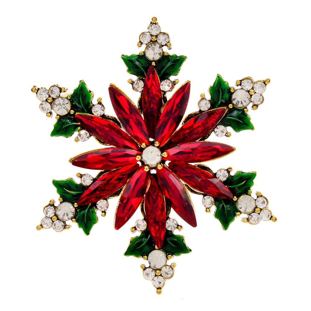 Christmas Crystal Snowflake Pin - Don't Know What To Gift