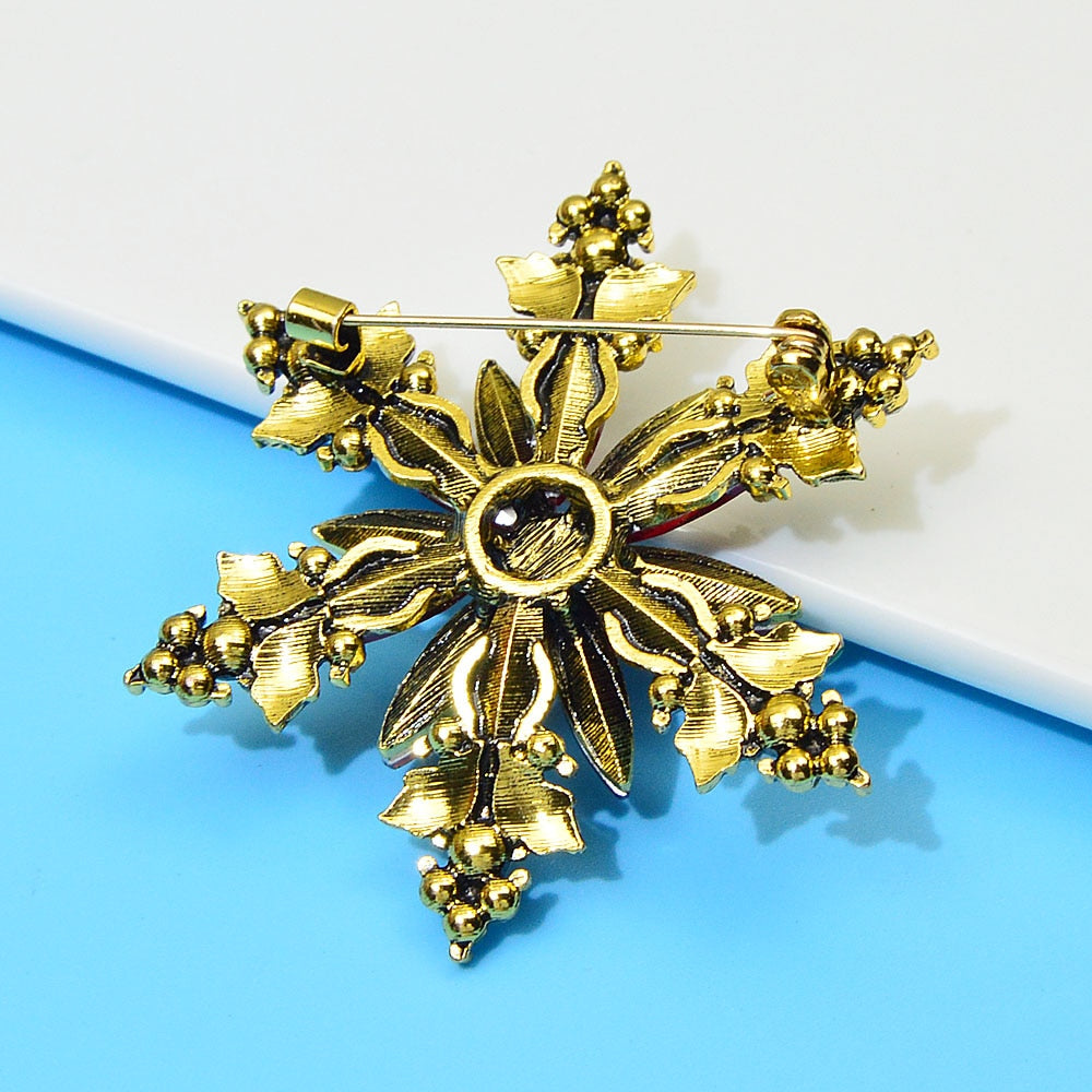 Christmas Crystal Snowflake Pin - Don't Know What To Gift