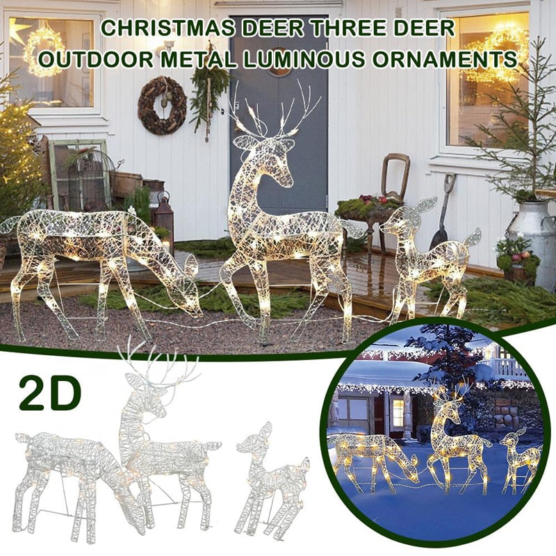 Christmas Iron Deer LED Light - Don't Know What To Gift