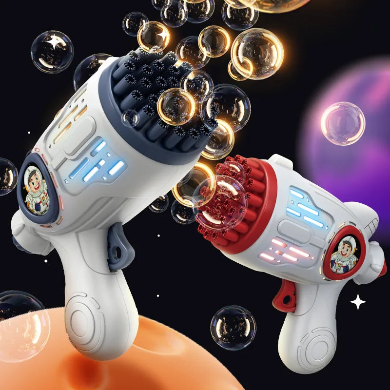 32 Holes Children Bubble Gun Toys LED Light Astronaut Shape Electric Automatic Soap Bubbles Machine for Kids Outdoor Toys Gifts - Don't Know What To Gift