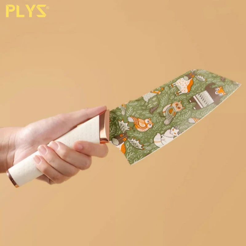 PLYS-Complementary Knife Set Home Knives Complete Kitchen Slicing Knife Cutting Knife Stainless Steel Women's Special Knife